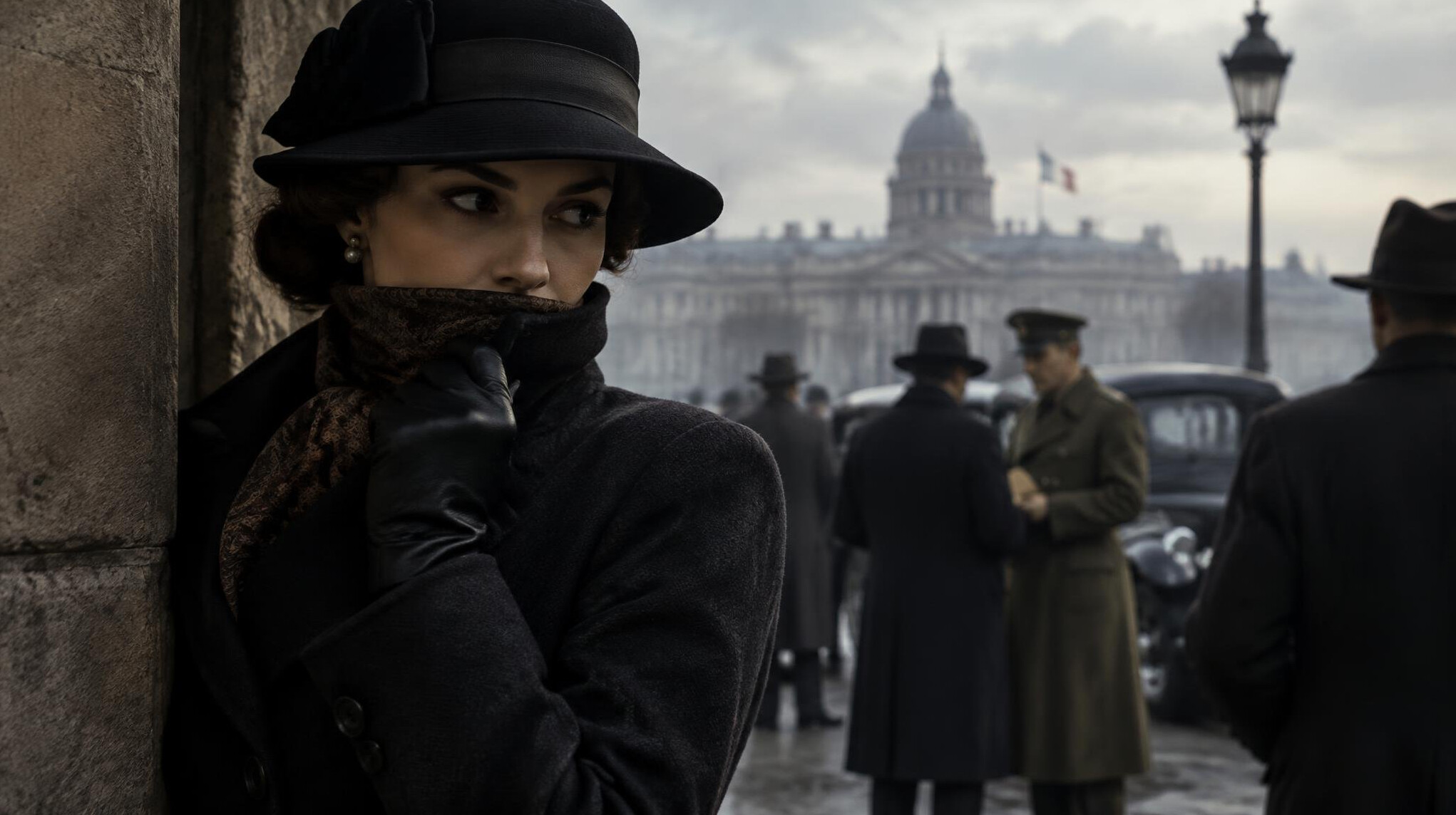 spy in vintage attire
